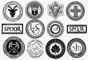 spqr tattoo ideas. tattoo idea