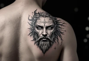 Shield maiden face, war tattoo idea