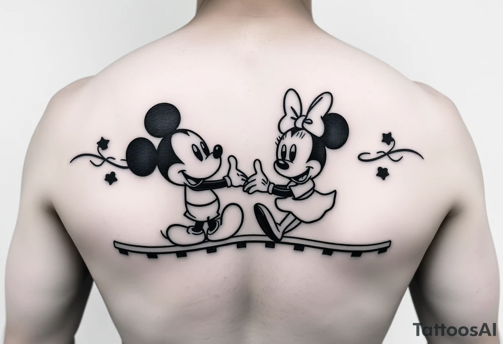 Mickey and Minnie's Runaway Railroad tattoo idea