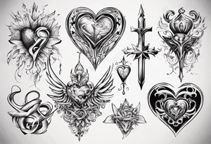 stylized text: "amor fati" tattoo idea
