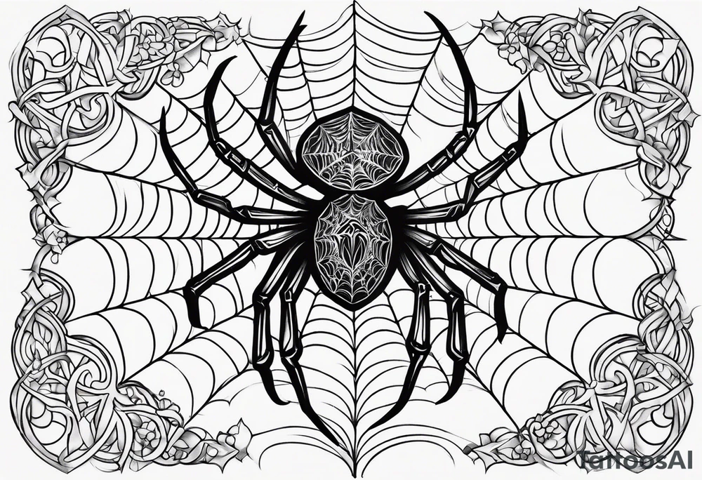 Spider tattoo idea