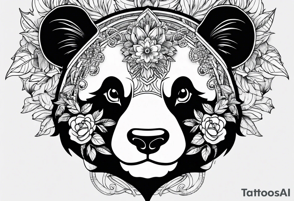 Panda tattoo design tattoo idea