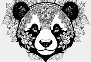 Panda tattoo design tattoo idea