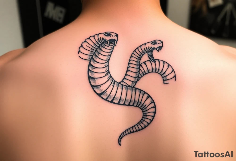 realistic dune themed tattoo sandworms tattoo idea