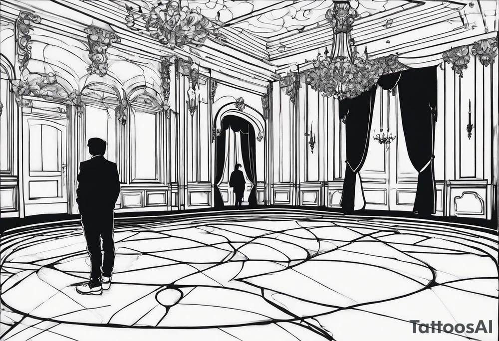 bleeding on the ballroom floor tattoo idea