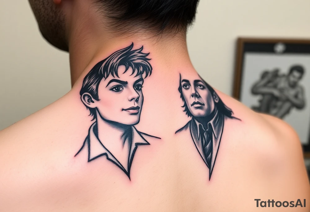 Peter Pan and
 Michael Jackson. tattoo idea