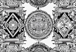 Calabria regione contorno tattoo idea