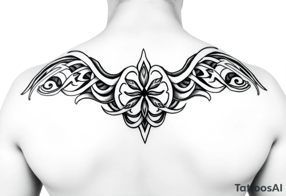 Celtic tribal sleeve tattoo idea