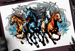 Four horsemen tattoo idea