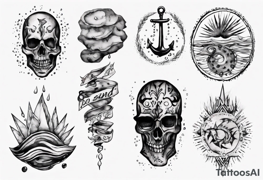 You don't form in the WET SAND, I do tattoo idea