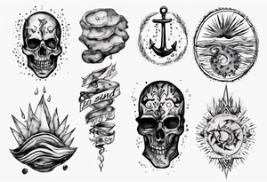 You don't form in the WET SAND, I do tattoo idea