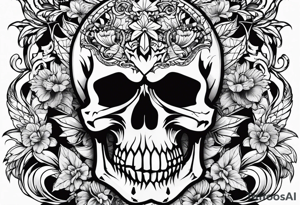 punisher skull tattoo idea