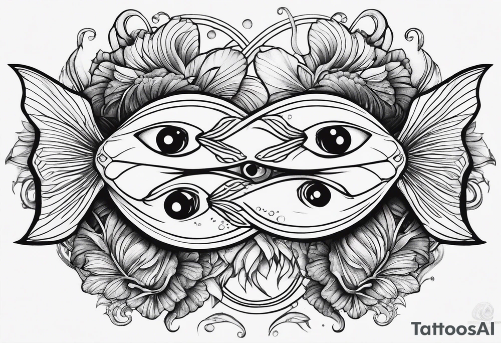 Gemini  fish tattoo idea
