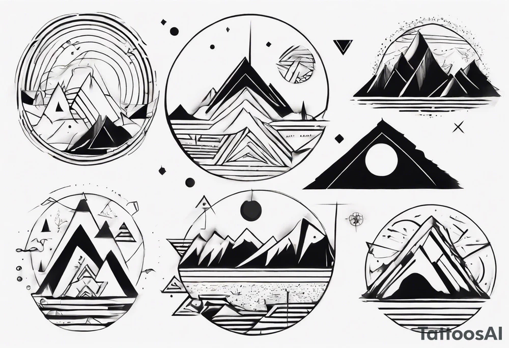 Kora with mountains tattoo idea