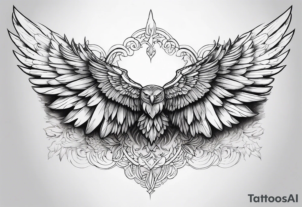 wings tattoo idea