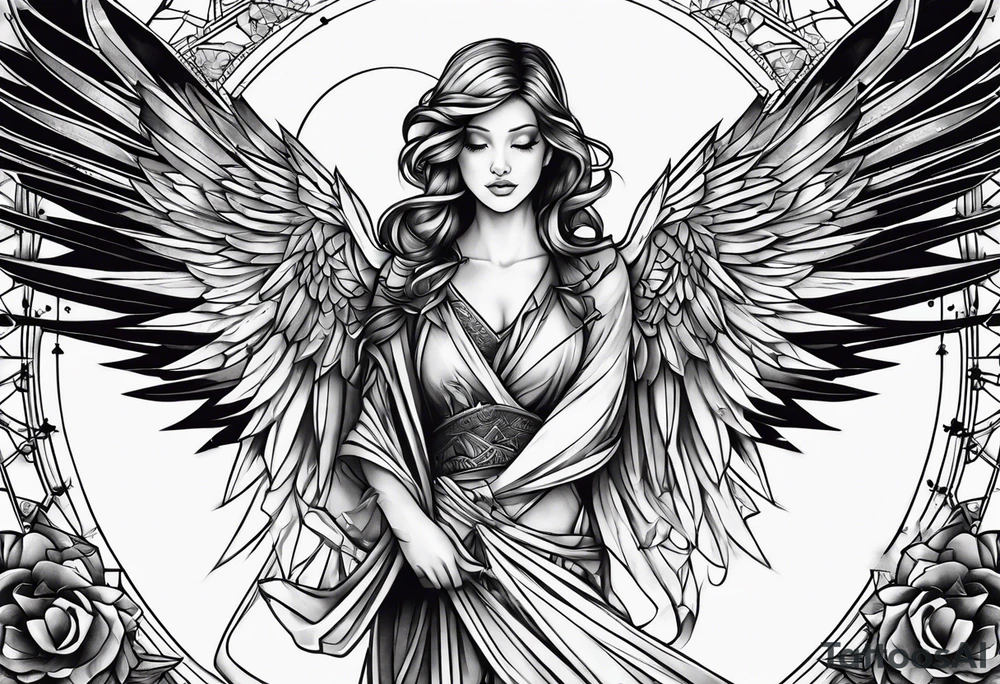 Broken angels tattoo idea