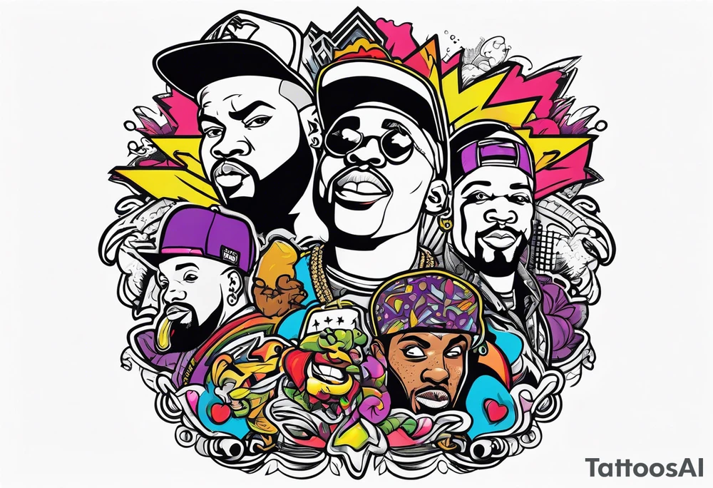 oldschool rappers tattoo idea