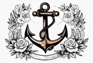anchor old school vintage tattoo idea