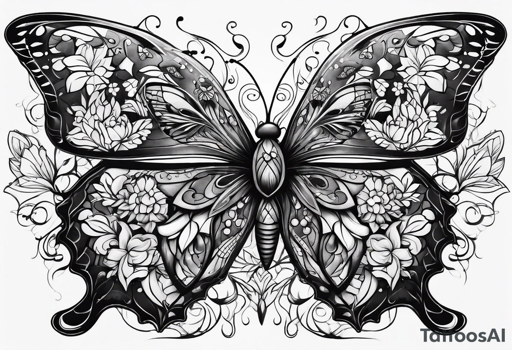 Butterflies tattoo idea