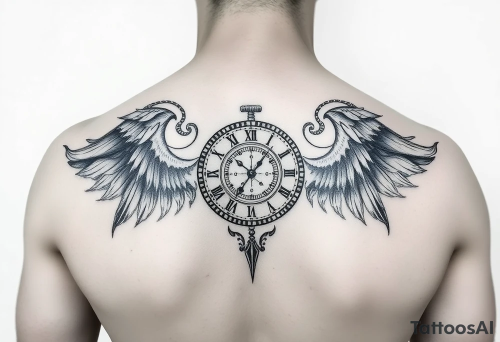 Timeclock Gemini tattoo idea
