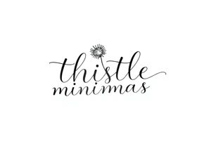 thistle minimalist tattoo idea