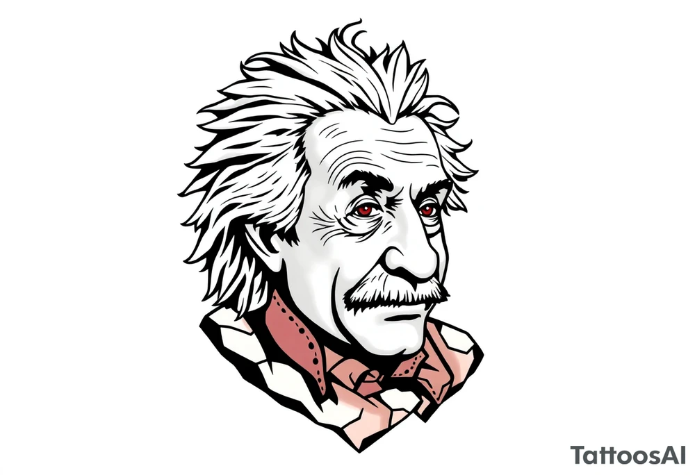 Einstein at a bank tattoo idea