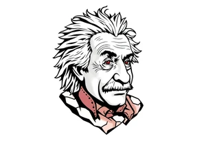 Einstein at a bank tattoo idea