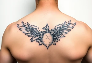 Combat marine veteran tattoo idea