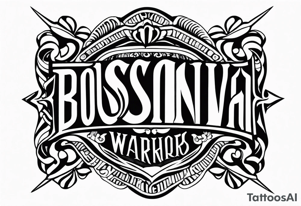 Historic Bosnian warriors tattoo idea