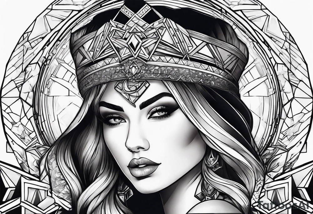 Women power tattoo idea