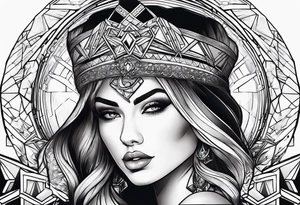 Women power tattoo idea