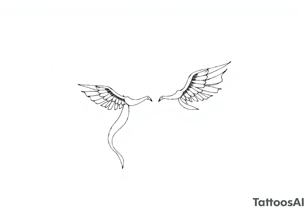 Tatuagem com traços finos inspirada nos livros da autora Sarah J Maas tattoo idea