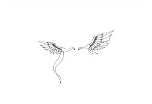 Tatuagem com traços finos inspirada nos livros da autora Sarah J Maas tattoo idea