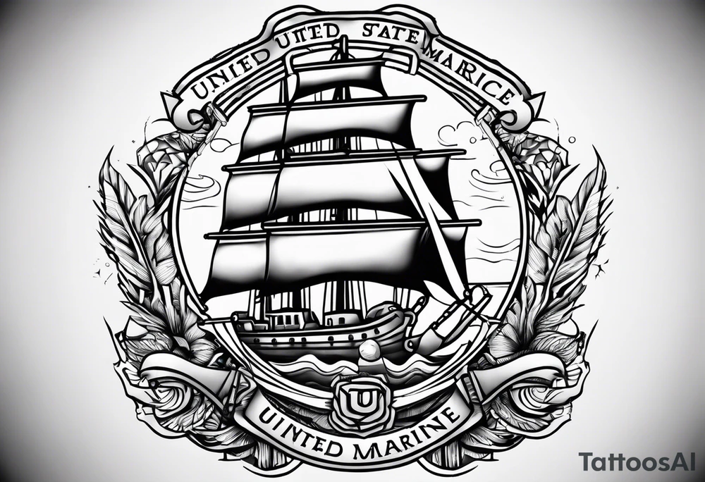 United States Marine tattoo idea