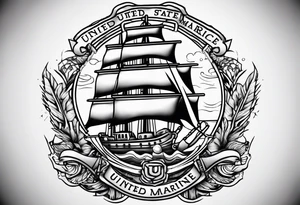 United States Marine tattoo idea