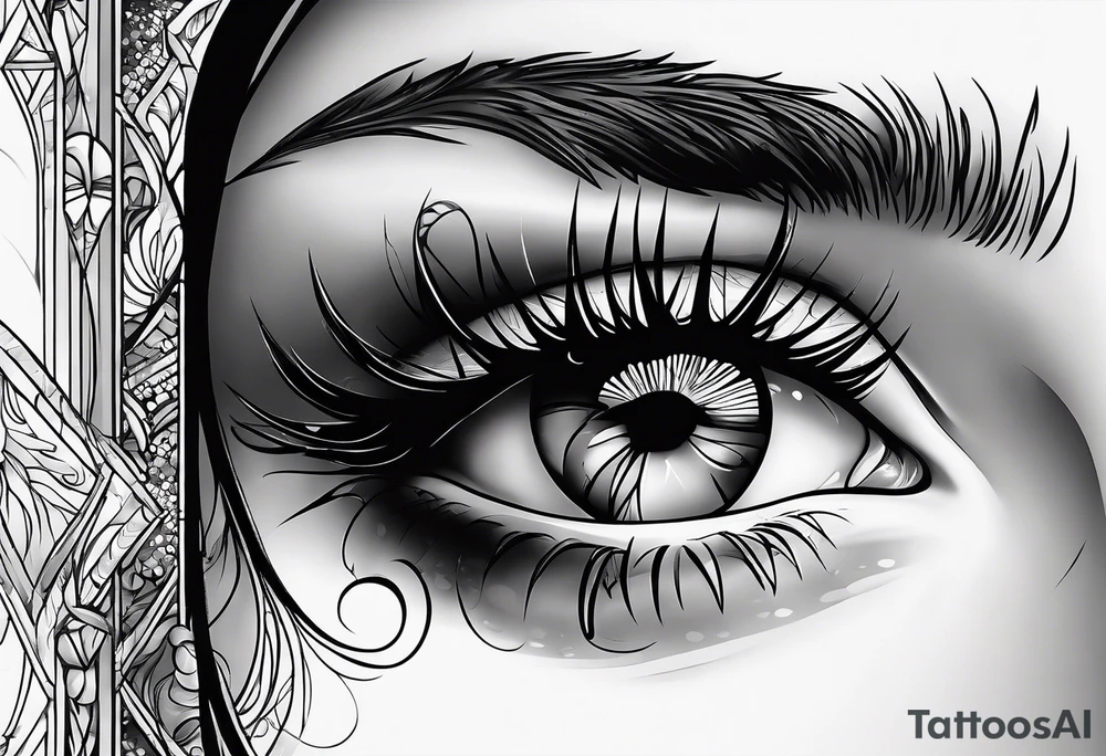 Tears ricocheting tattoo idea