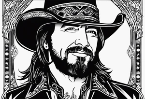 Waylon Jennings logo tattoo idea