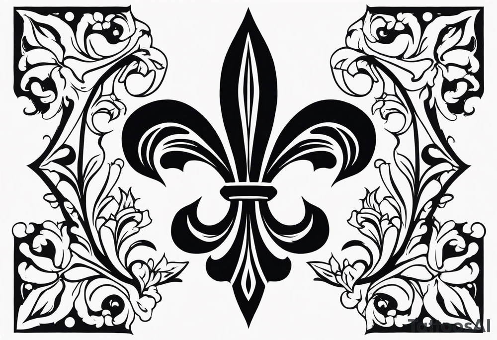 Fleur-de-lis tattoo idea