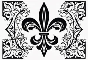 Fleur-de-lis tattoo idea