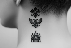 Top: Russian star 
Middle: Tiny double-headed eagle (simplified, more linework style)
Bottom: Orthodox church dome with a cross tattoo idea