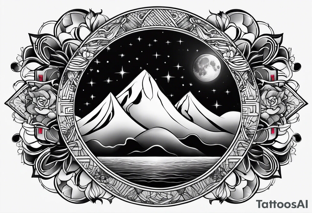 Moon tattoo idea