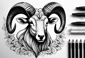 Aries sleeve tattoo tattoo idea