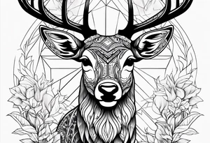 A deer that is big tattoo idea