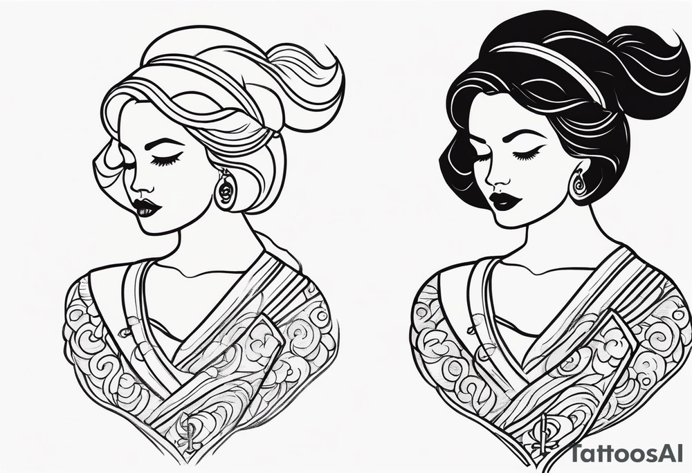“mom” sailor style tattoo idea