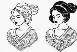 “mom” sailor style tattoo idea