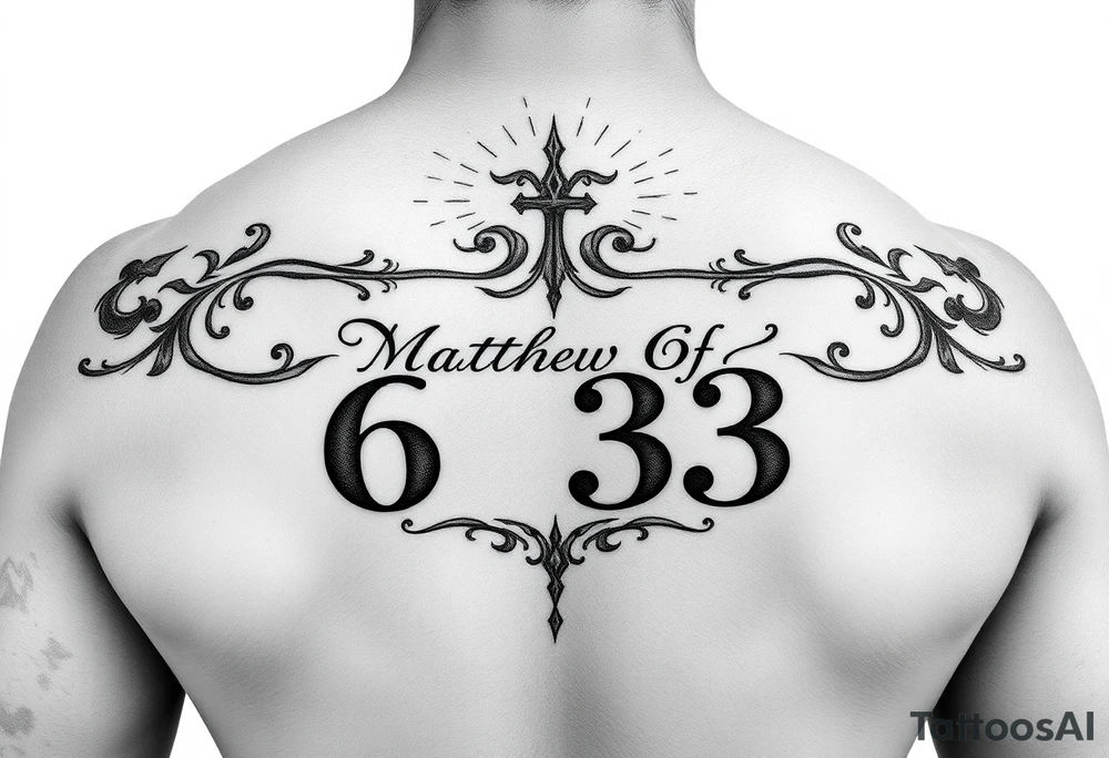 Matthew 6:33 tattoo idea