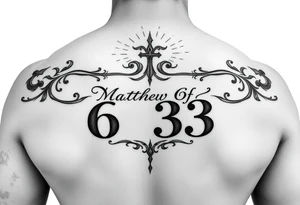 Matthew 6:33 tattoo idea