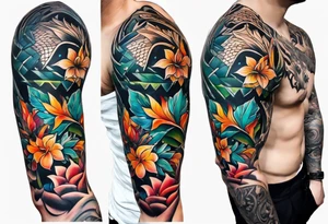 I want a unique half sleeve tattoo for men tattoo idea