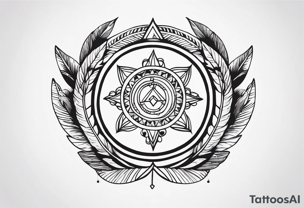 Un tatouage Amérindiens Simple en bandeau tattoo idea
