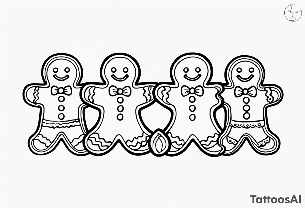 GINGERBREAD MEN tattoo idea